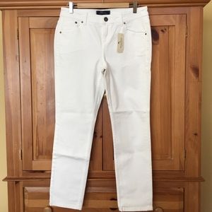 NWT White Tommy Bahama Gramercy Twill Ankle Denim